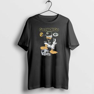 Go Pack Go Donald Duck Green Bay Packers Defeats Dallas Cowboys Helmet T-Shirt