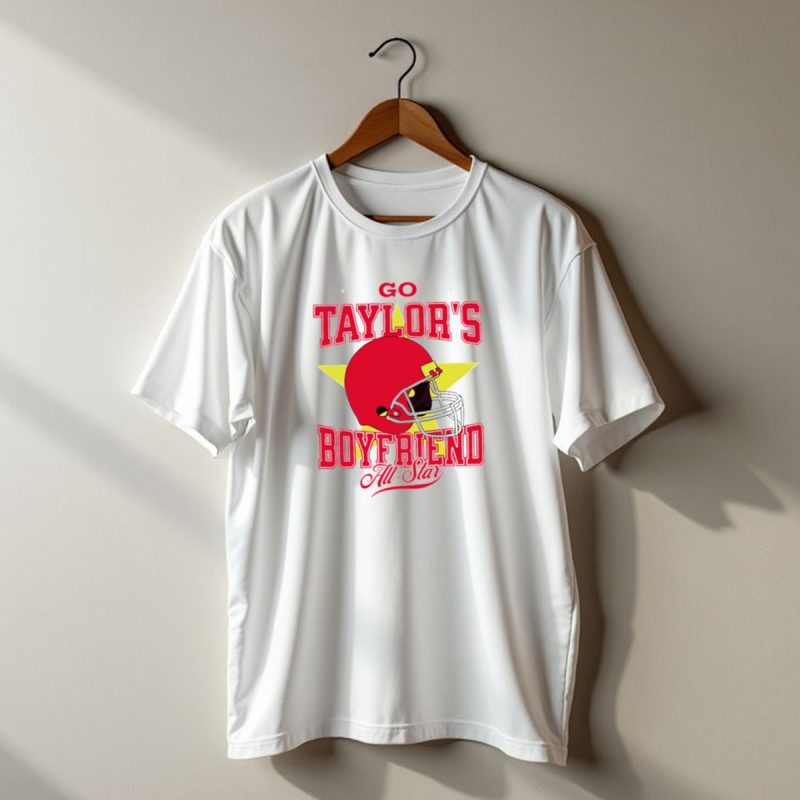 Go Taylors Boyfriend All Star Red Helmet Kansas City Chiefs T Shirt T Shirt 1 1