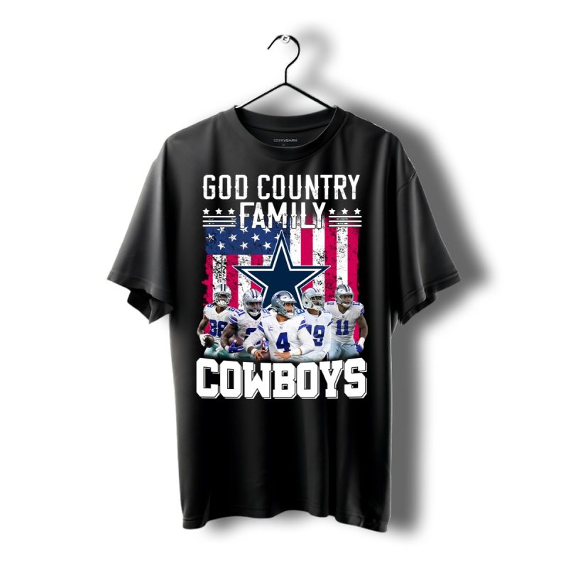 God Country Family Dallas Cowboys Shirt T Shirt 1