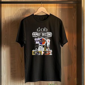 God First Family Second Then Baltimore Ravens Orioles Ray Lewis Brooks Robinson Signatures T-Shirt