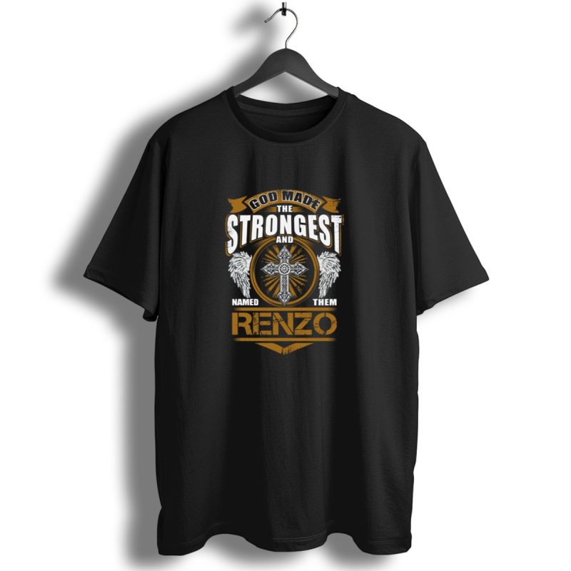 God Made The Strongest And Named Them Renzo Saints Cross Wings T Shirt 1 T Shirt 1