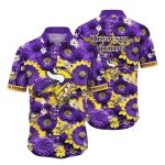 Golden Gameday Botanical Minnesota Vikings Hawaiian Shirt