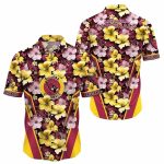 Golden Hibiscus Blitz NFL Cardinals Tropical Elegance Hawaiian Shirt
