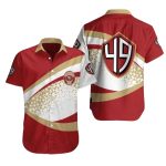 Golden Shimmer 49ers Starlight Spectacle Hawaiian Shirt