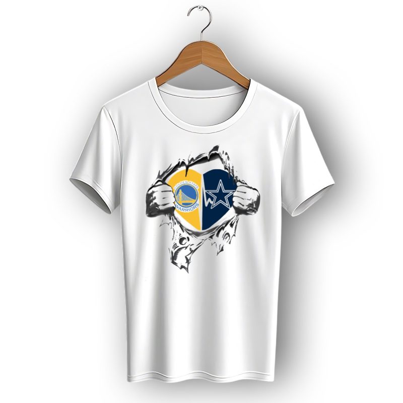 Golden State Warriors Dallas Cowboys Heart Of Champions T Shirt 1 T Shirt 1