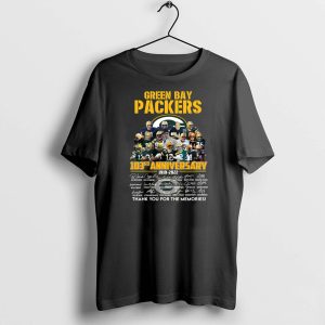 Green Bay Packers 103rd Anniversary 1911 2022 Thank You For The Memories Signatures Shirt