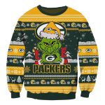 Green Bay Packers And The Grinch For Merry Christmas 2025 With Love Ugly Sweater
