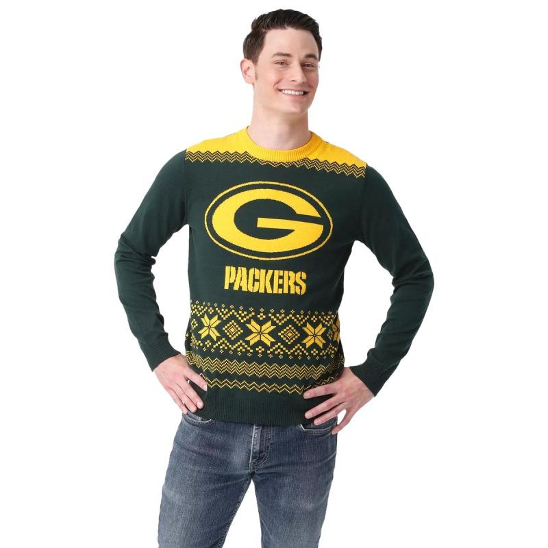 Green Bay Packers Big Logo Green Ugly Sweater 1