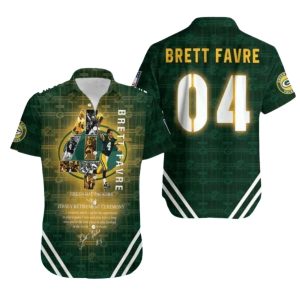 Green Bay Packers Brett Favre 04 Hawaiian Shirt