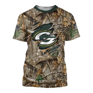 Green Bay Packers Camo AOP T Shirt