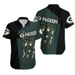 Green Bay Packers Claw Scratch Monster Energy Black Hawaiian Shirt