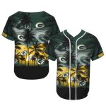 Green Bay Packers Coconut Palm Tree Baseball Jersey
