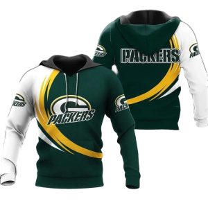 Green Bay Packers Curve graphic gift for men AOP Hoodie