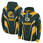 Green Bay Packers Energetic Vibes Navy Green Aop Hoodie