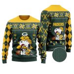 Green Bay Packers Funny Charlie Brown Snoopy Ugly Sweater