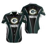 Green Bay Packers Game Time Stripe Detail Hawaiian Shirt
