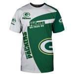Green Bay Packers Go Pack Go Green And White AOP T-Shirt
