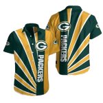 Green Bay Packers Green And Gold Varsity Stripes Hawaiian Shirt