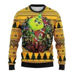 Green Bay Packers Grinch Hug Ugly Sweater