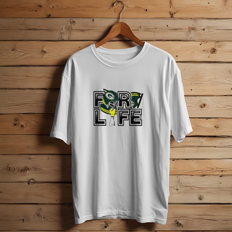 Green Bay Packers Helmet And Fist For Life T Shirt T Shirt 1 1