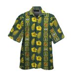 Green Bay Packers Hibiscus And Icon Pattern Hawaiian Shirt