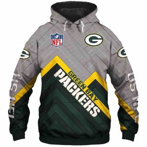 Green Bay Packers In My Heart Green AOP Hoodie