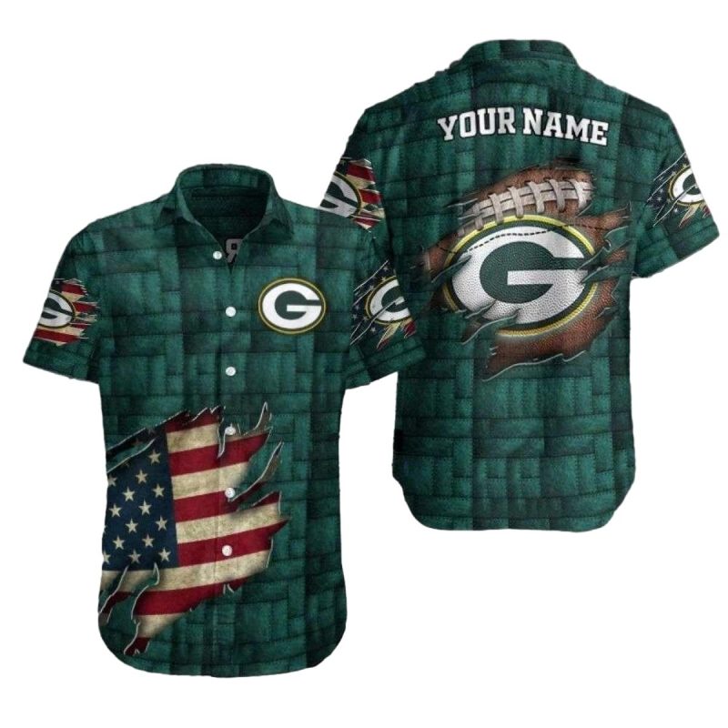 Green Bay Packers In My Heart Hawaiian Shirt 1