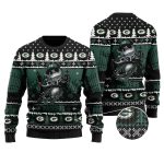 Green Bay Packers Jack Skellington Halloween Ugly Sweater