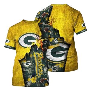 Green Bay Packers Jesus Pattern AOP T Shirt