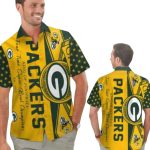 Green Bay Packers King Of Football Yellow Hawaiian Shirt