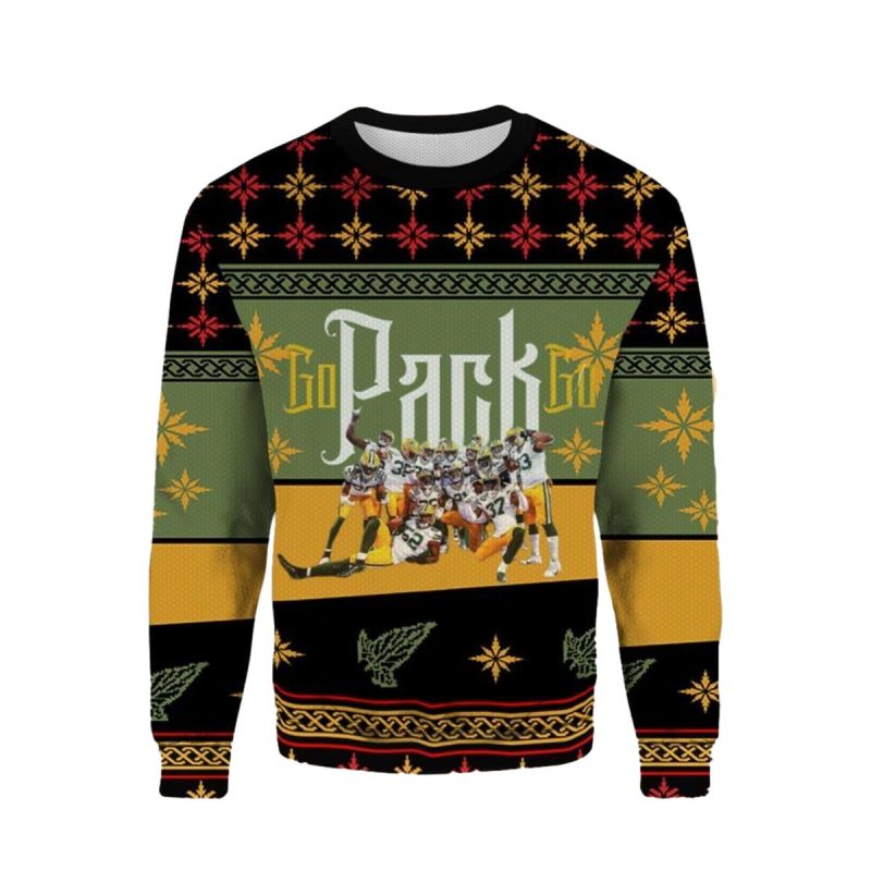 Green Bay Packers Legends Go Pack Go Ugly Sweater 1