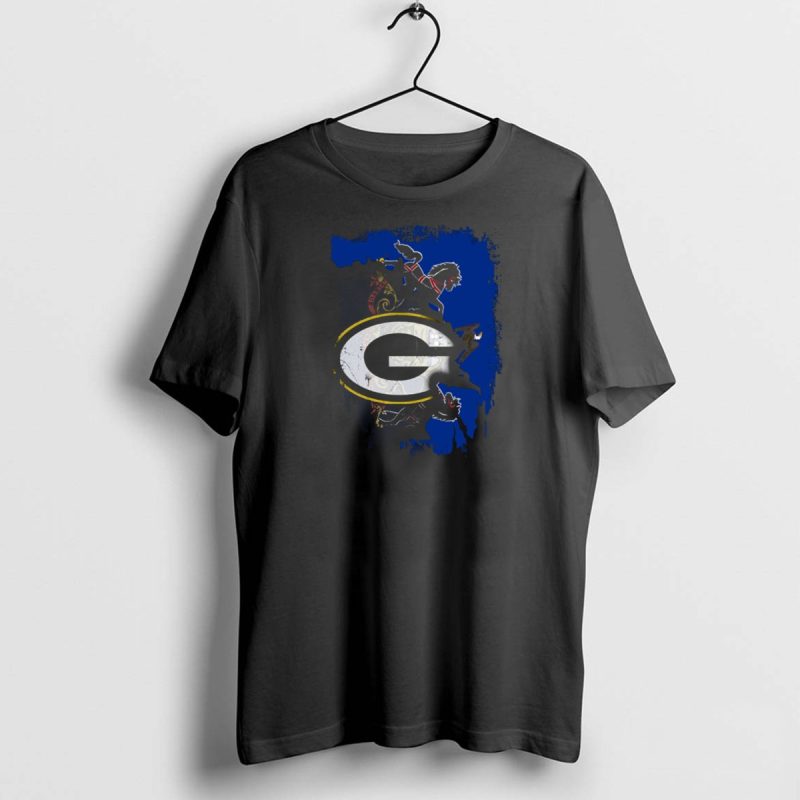Green Bay Packers Logo Over Pennsylvania State Emblem T Shirt 1 1 T Shirt 1 1