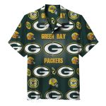 Green Bay Packers Logo Pattern Hawaiian Shirt