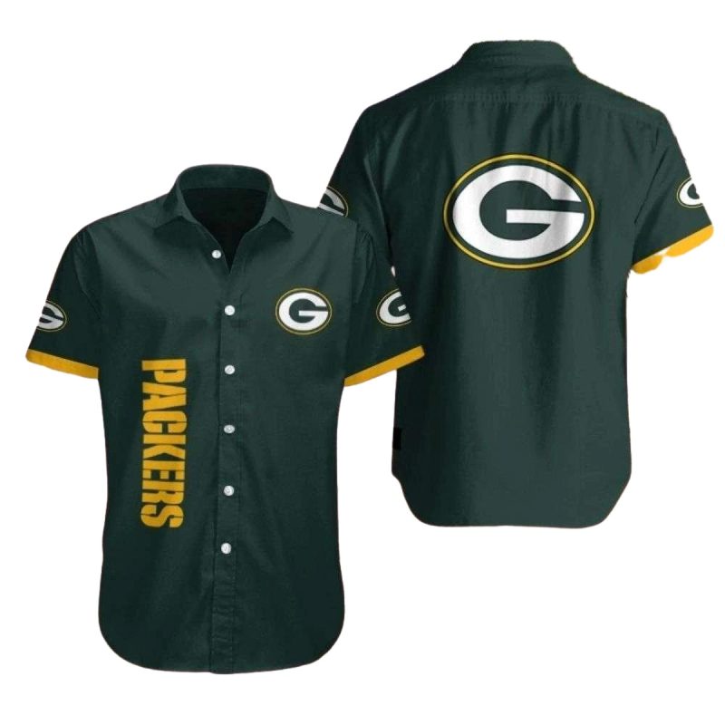 Green Bay Packers Logo Sleek Green Hawaiian Shirt 1
