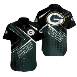 Green Bay Packers Midnight Green Fade Hawaiian Shirt