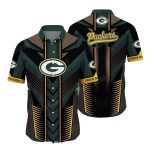 Green Bay Packers Modern Chevron Stripe Hawaiian Shirt