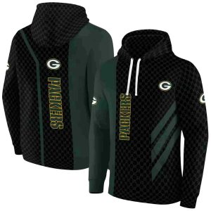 Green Bay Packers Monogram Pattern Green AOP Hoodie