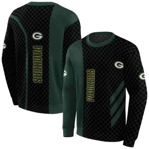 Green Bay Packers Monogram Pattern Green AOP Sweatshirt