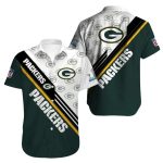 Green Bay Packers Multi Logos And Stripes Hawaiian Shirt