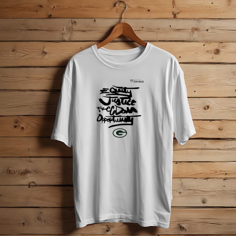 Green Bay Packers Nfl Inspire Change Equity Justice Freedom Opportunity T Shirt T Shirt 1 1