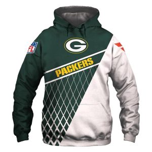 Green Bay Packers Nice Logo Green And White AOP Hoodie