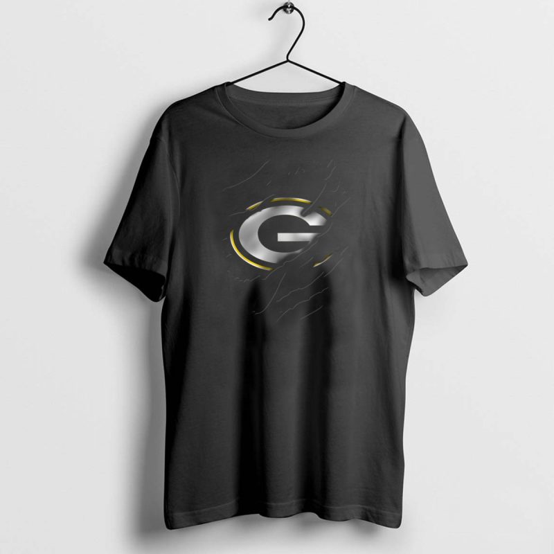 Green Bay Packers Ripped T Shirt 1 1 T Shirt 1 1