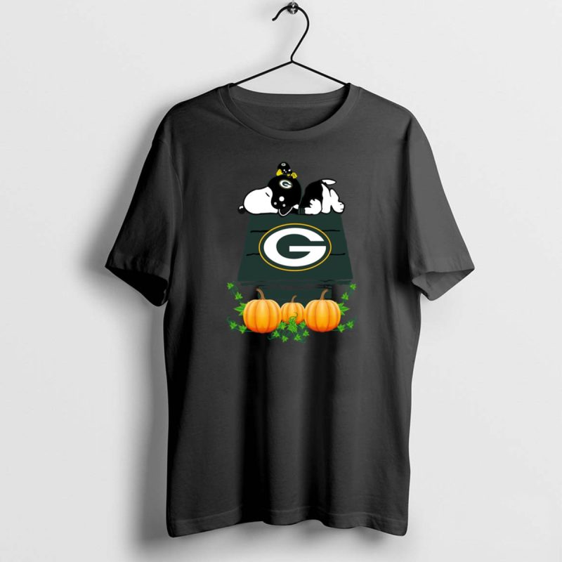 Green Bay Packers Snoopy Pumpkin House Shirt T Shirt 1 0