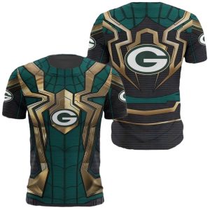 Green Bay Packers Spider Man AOP T Shirt