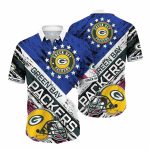 Green Bay Packers Starlit Field Vintage Hawaiian Shirt