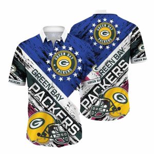 Green Bay Packers Starlit Field Vintage Hawaiian Shirt