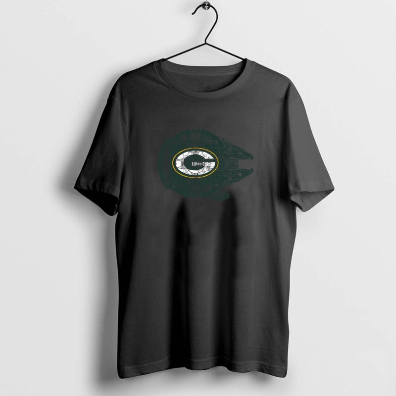 Green Bay Packers The Millennium Falcon Star Wars Shirt T Shirt 1 0