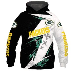 Green Bay Packers Thunder graphic gift for men AOP Hoodie