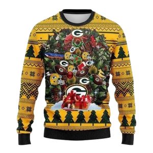 Green Bay Packers Tree Christmas Ugly Sweater