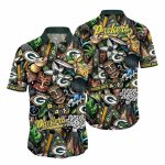 Green Bay Packers Tribal Tiki Touchdown 2025 Hawaiian Shirt